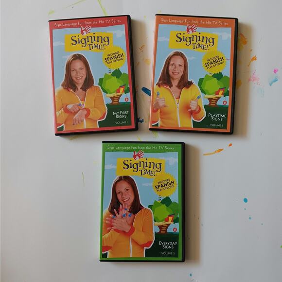 Signing Time Sign Language DVD set - Picture 1 of 7